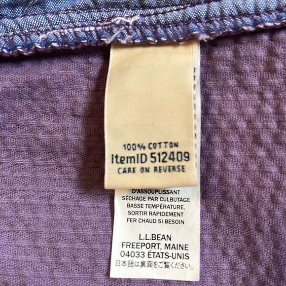 L.L. Bean Women’s Purple Wide Wale Corduroy Shirt Jacket Plus Size 3X - Picture 11 of 12